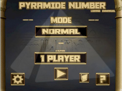 Pyramide Number menu